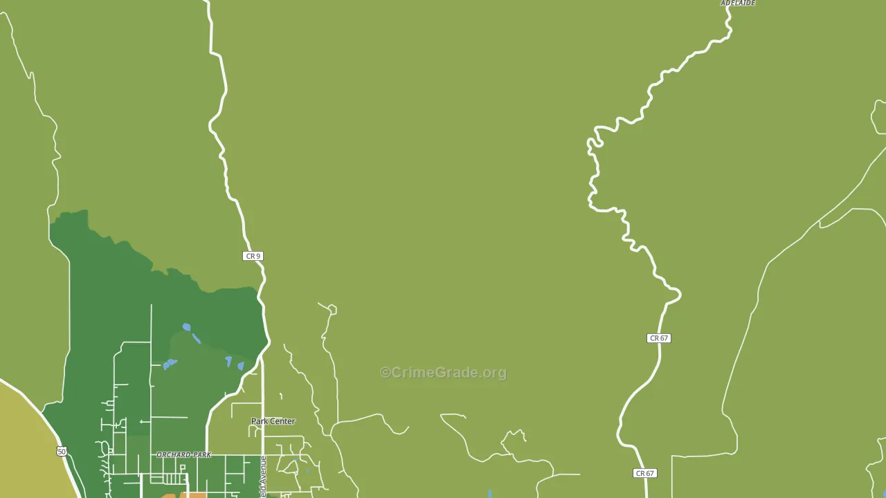 Park Center, CO Map of Vandalism Rates