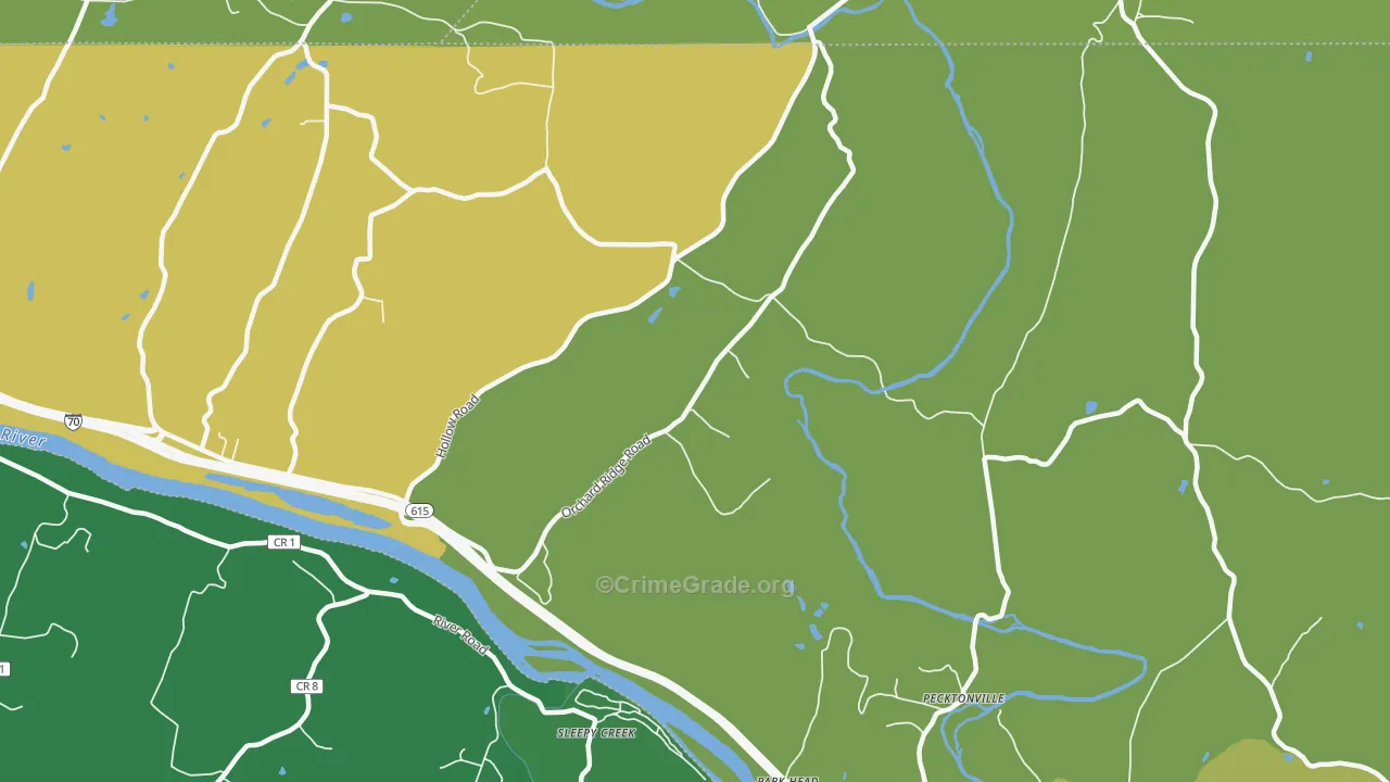 Park Head, MD Map of Vandalism Rates