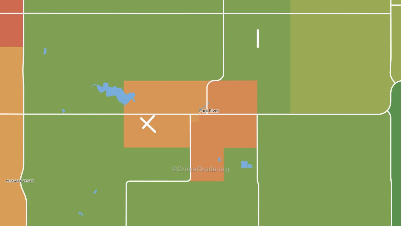 Park River, ND Map of Vandalism Rates