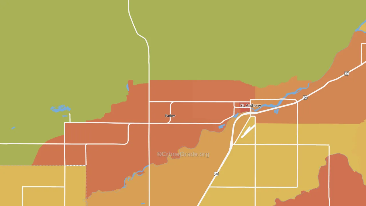 Parker, ID Map of Vandalism Rates