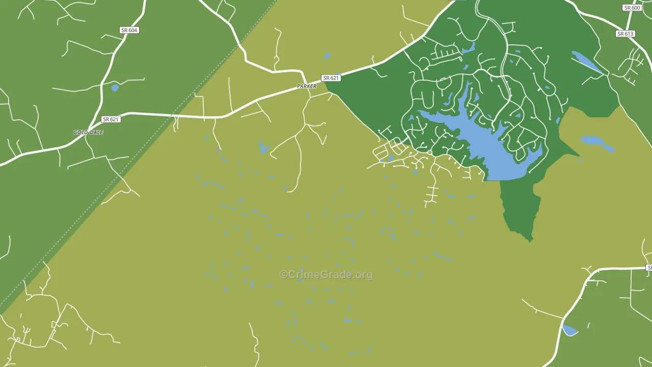 Parker, VA Map of Vandalism Rates