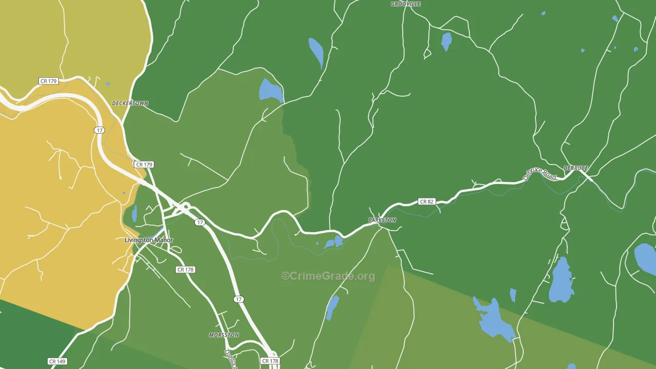Parkston, NY Map of Vandalism Rates