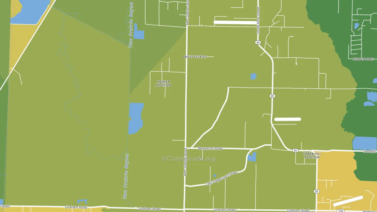 Parnell, AR Map of Vandalism Rates