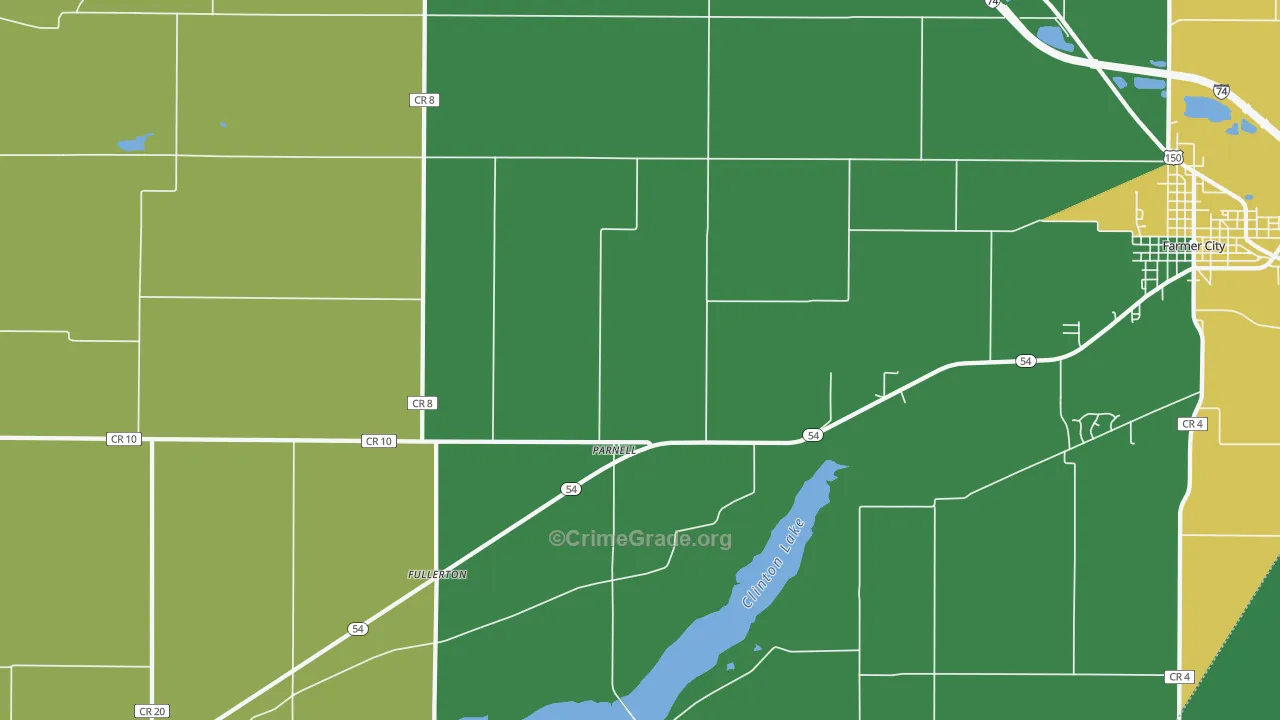 Parnell, IL Map of Vandalism Rates