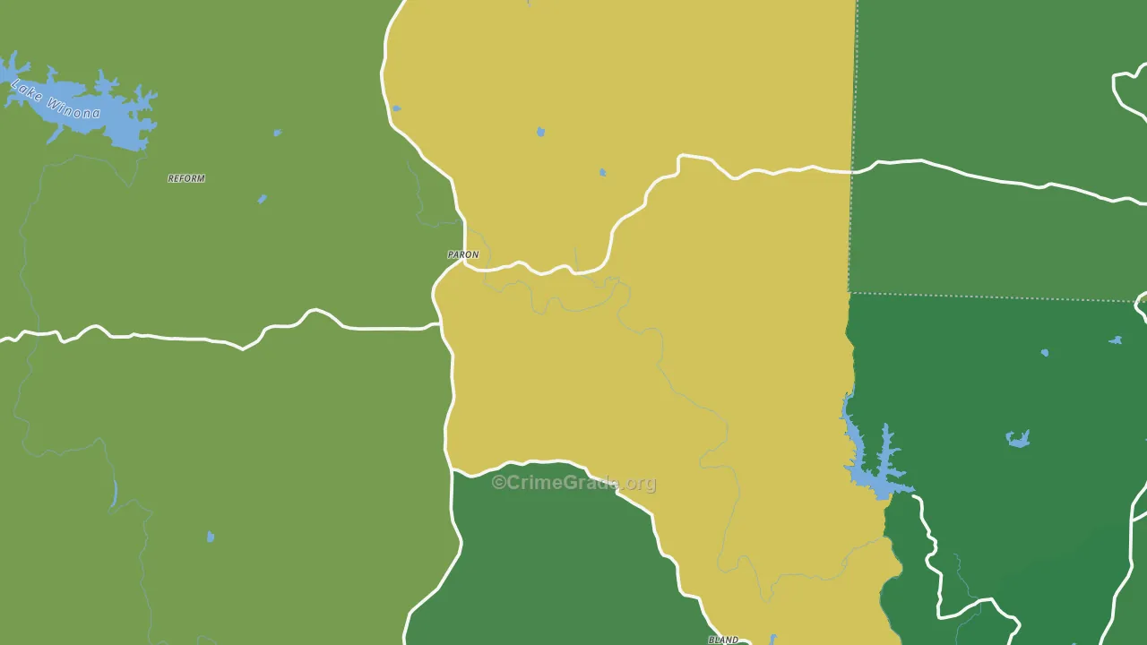 Paron, AR Map of Vandalism Rates