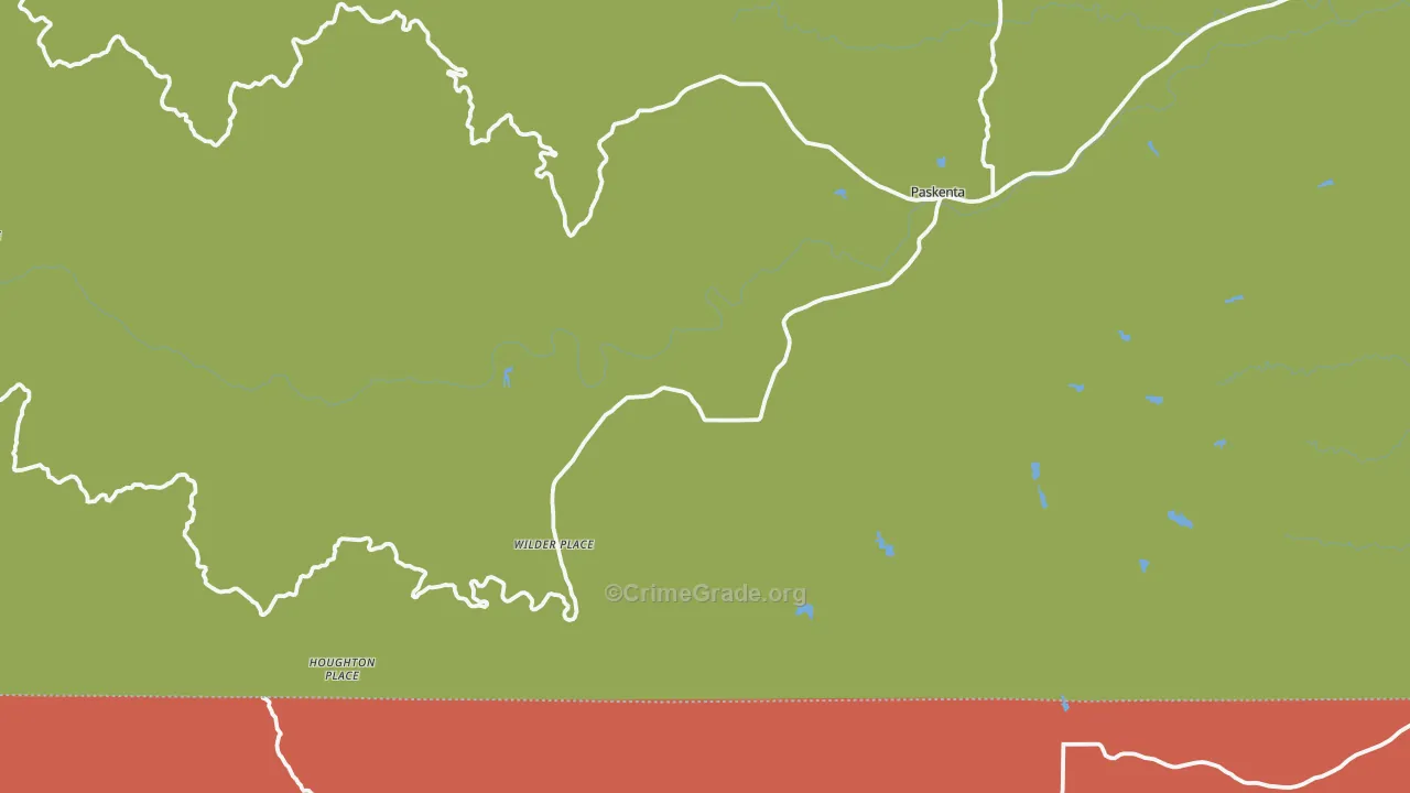 Paskenta, CA Map of Vandalism Rates