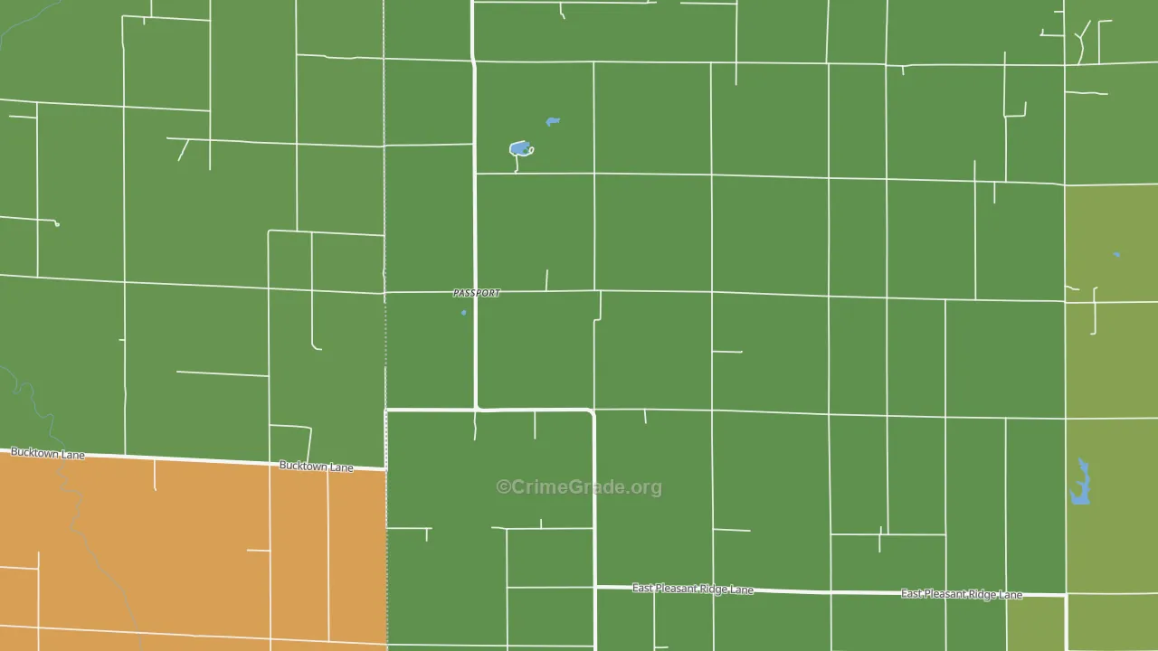 Passport, IL Map of Vandalism Rates