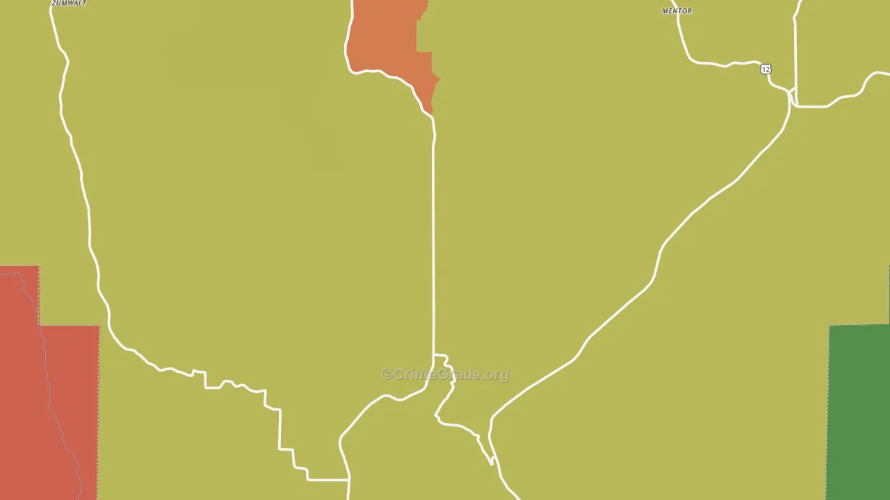 Pataha, WA Map of Vandalism Rates