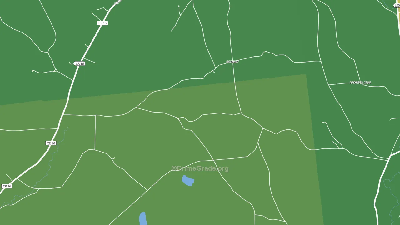 Patent, NY Map of Vandalism Rates