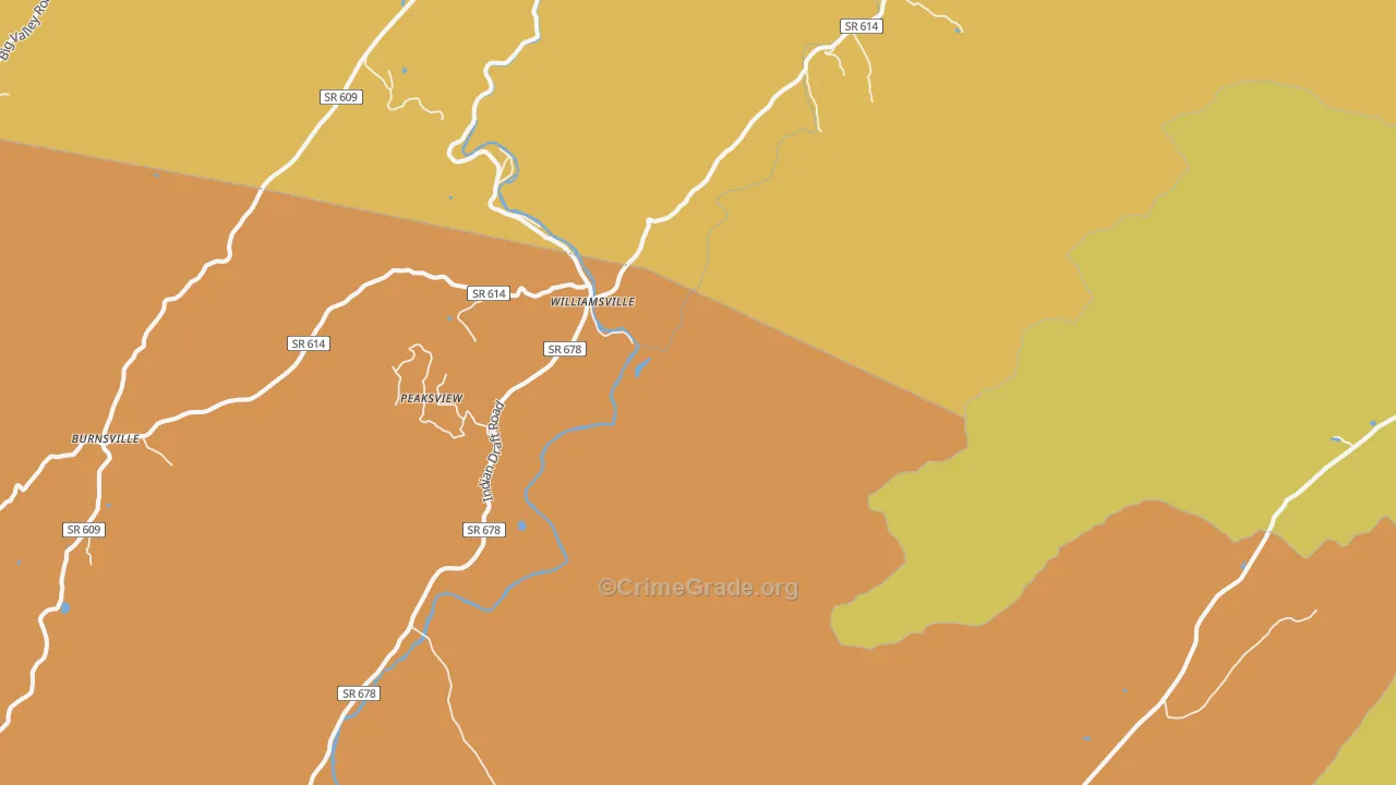 Patna, VA Map of Vandalism Rates