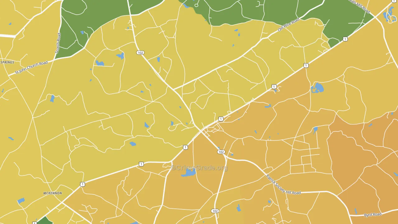 Patrick, SC Map of Vandalism Rates