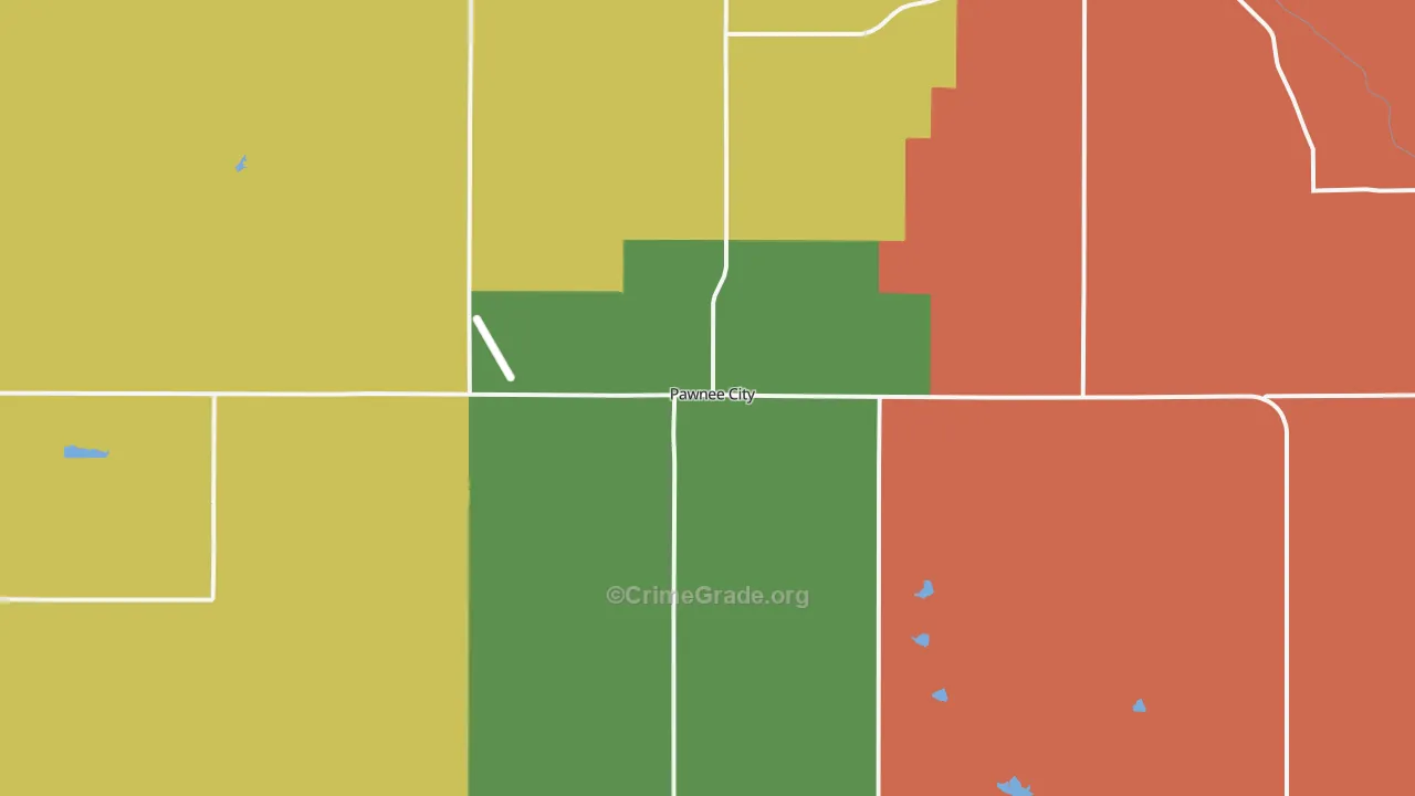 Pawnee City, NE Map of Vandalism Rates