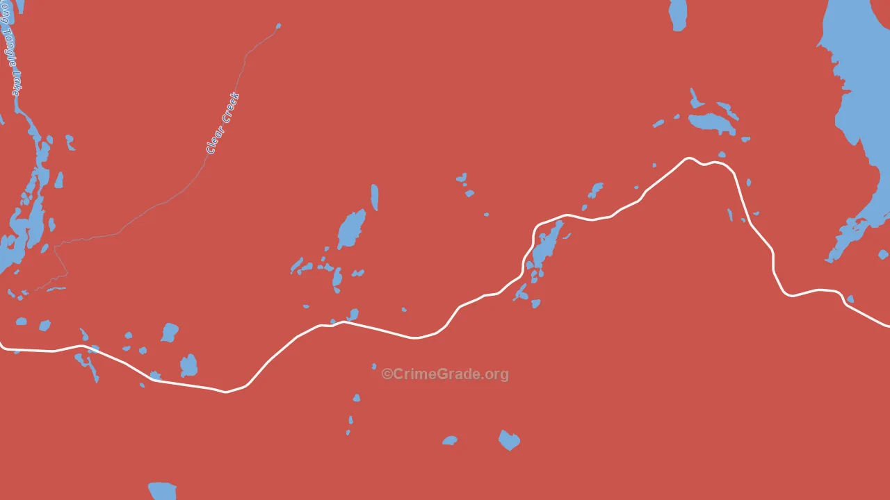 Paxson, AK Map of Vandalism Rates