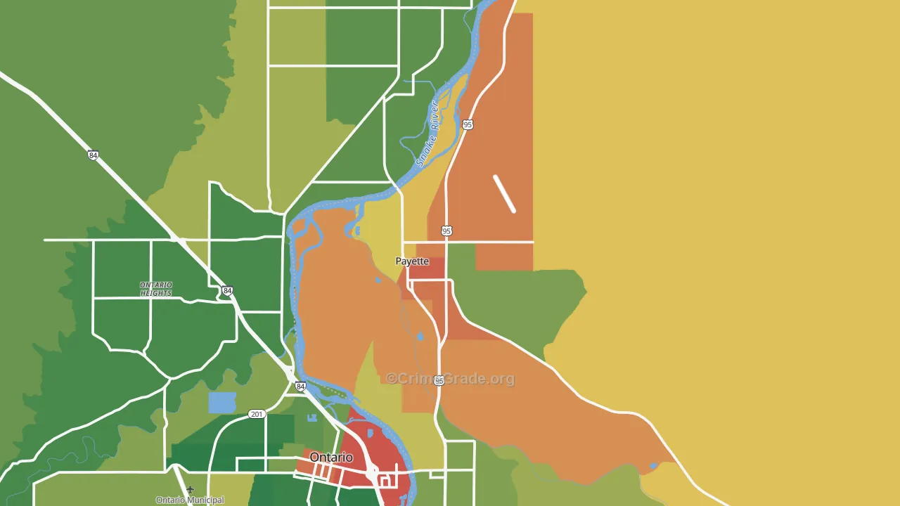 Payette, ID Map of Vandalism Rates