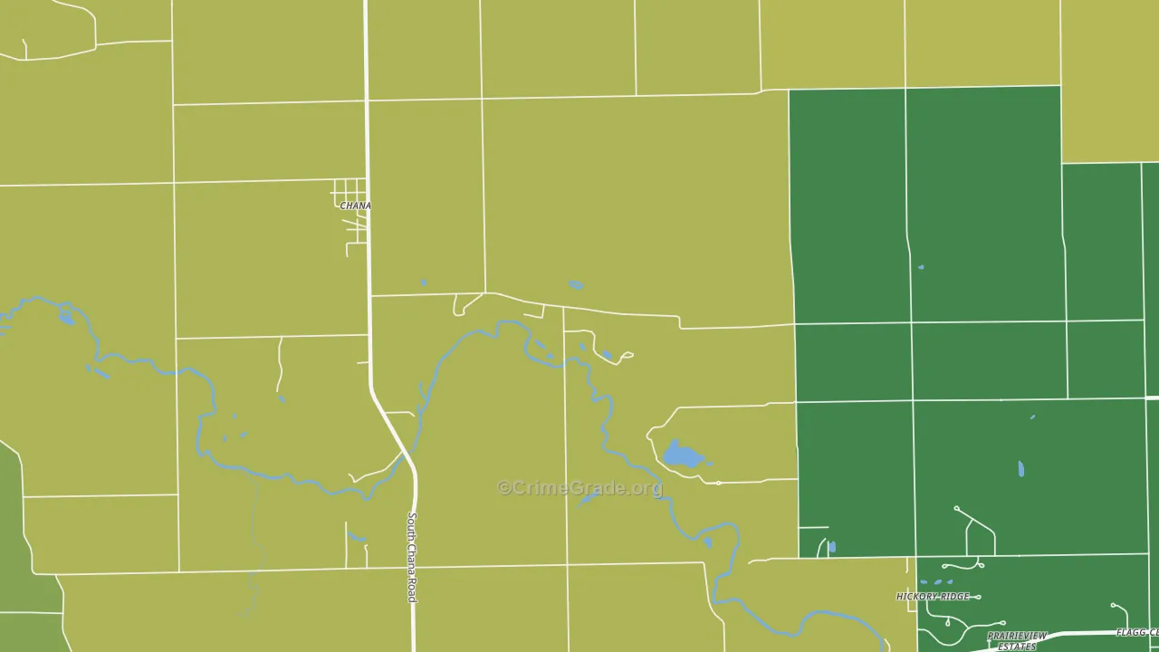 Paynes Point, IL Map of Vandalism Rates