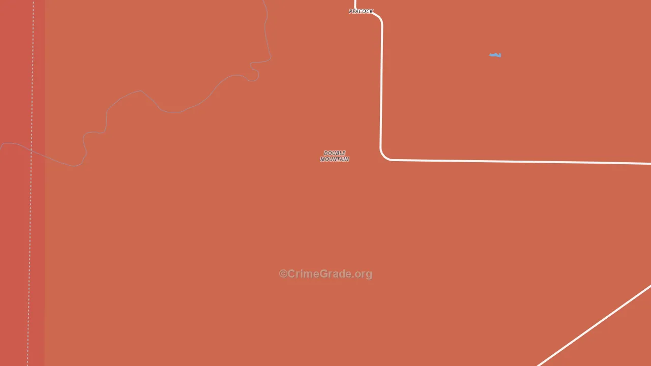 Peacock, TX Map of Vandalism Rates