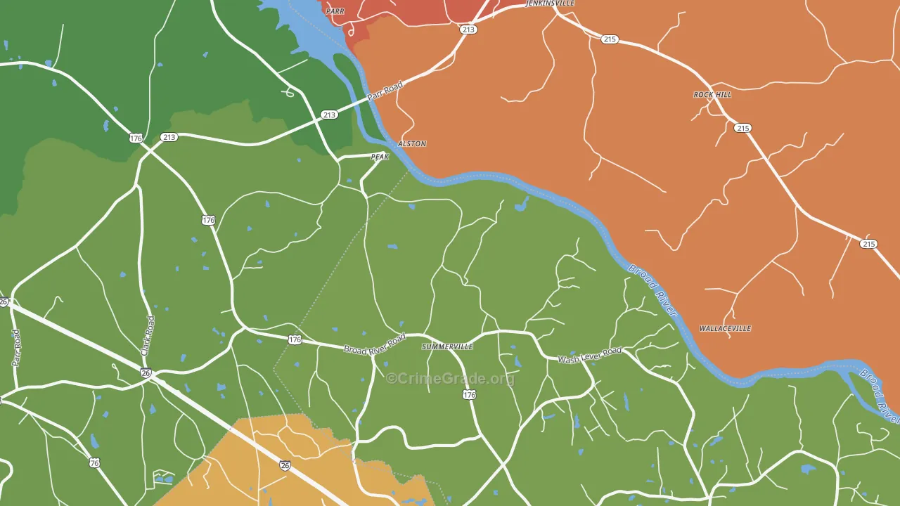 Peak, SC Map of Vandalism Rates