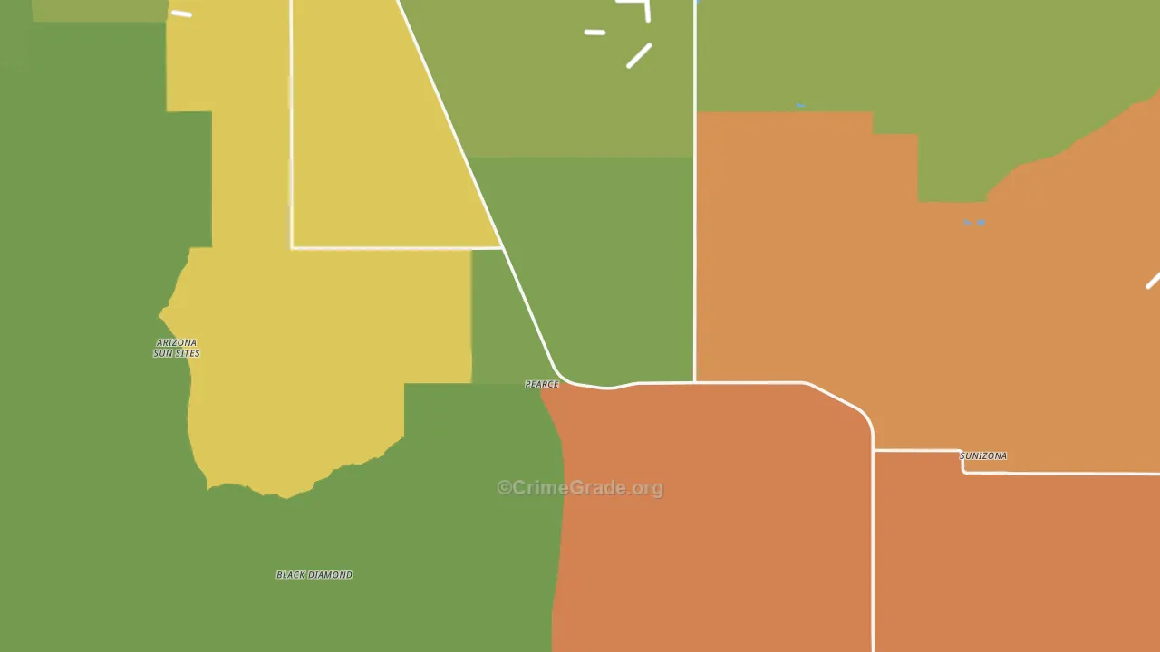 Pearce, AZ Map of Vandalism Rates