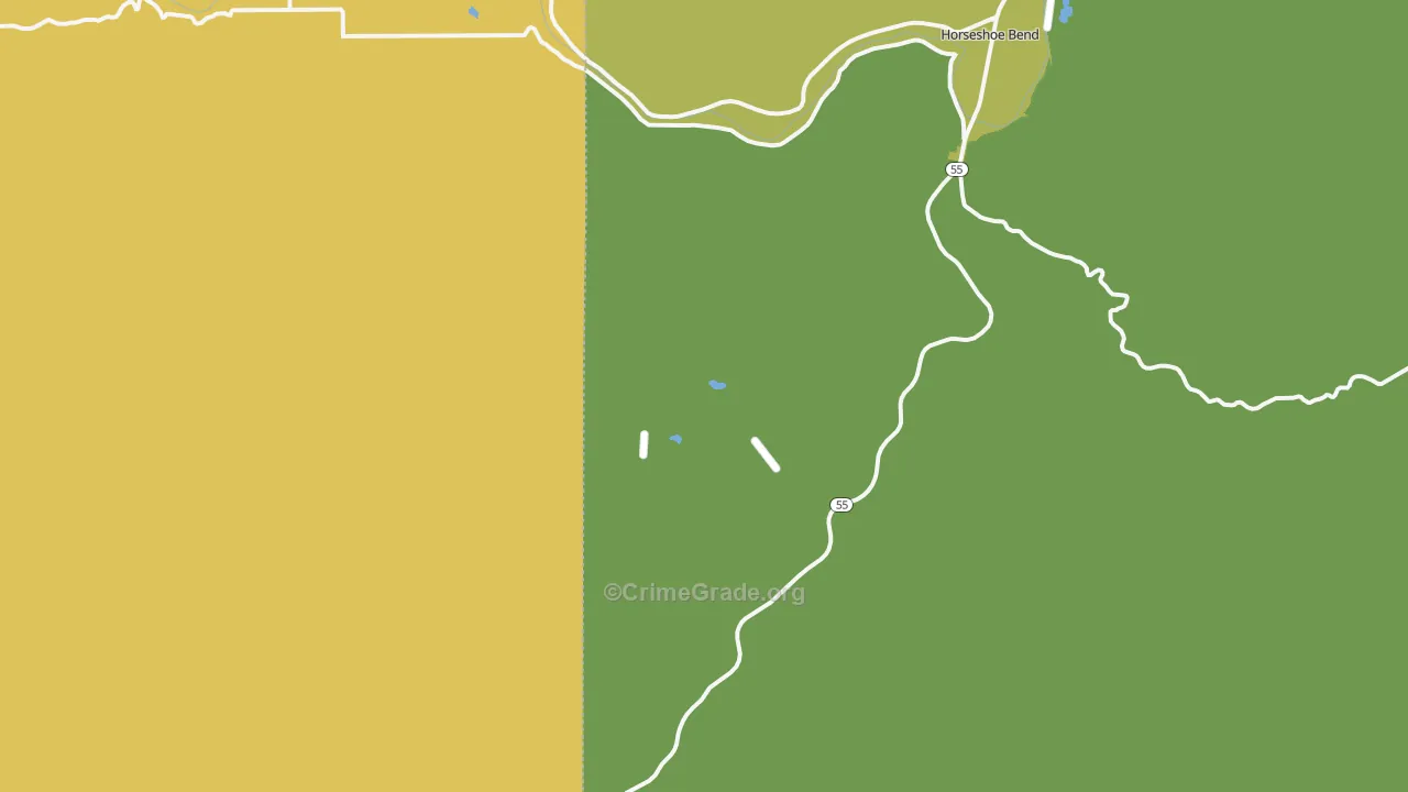 Pearl, ID Map of Vandalism Rates