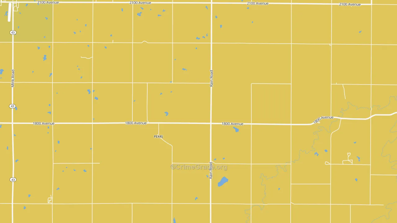 Pearl, KS Map of Vandalism Rates