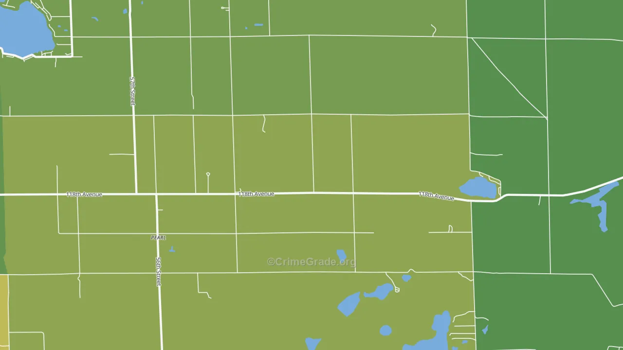 Pearl, MI Map of Vandalism Rates