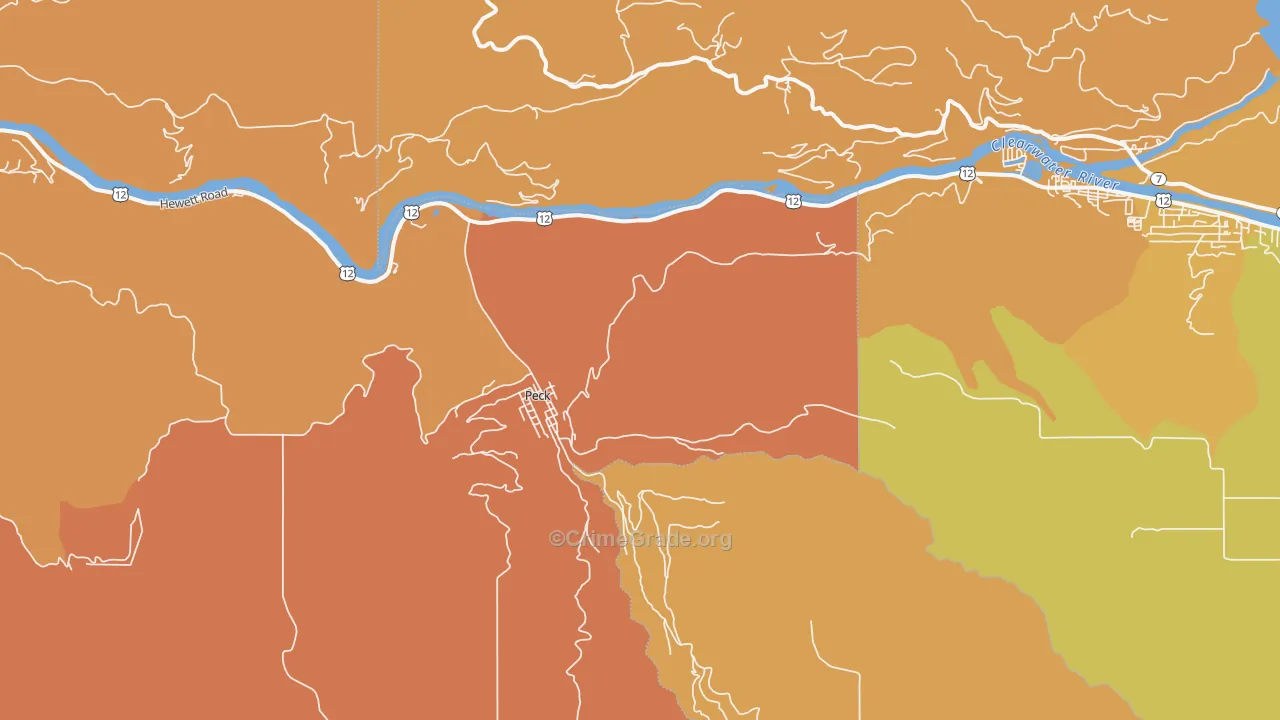 Peck, ID Map of Vandalism Rates