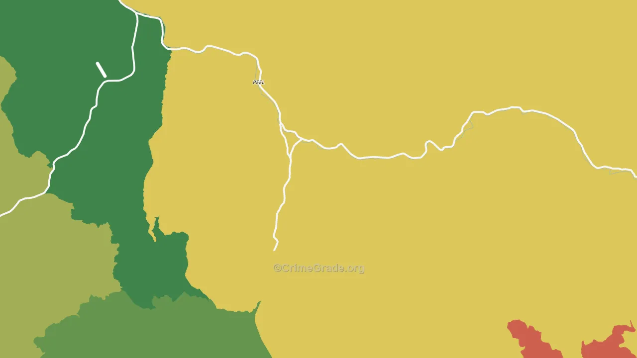 Peel, OR Map of Vandalism Rates