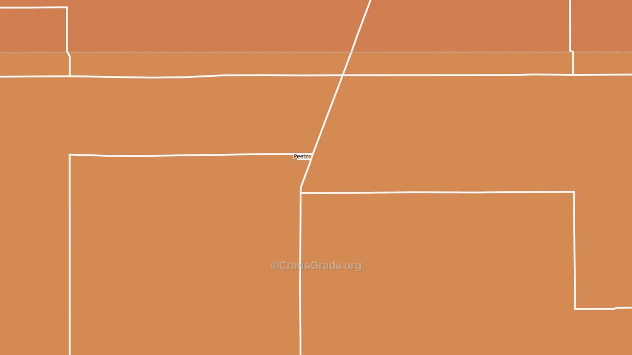 Peetz, CO Map of Vandalism Rates