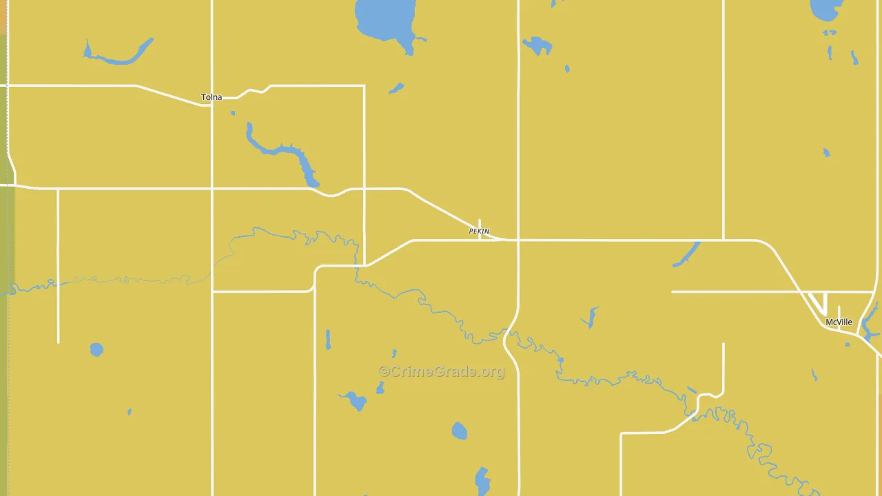 Pekin, ND Map of Vandalism Rates