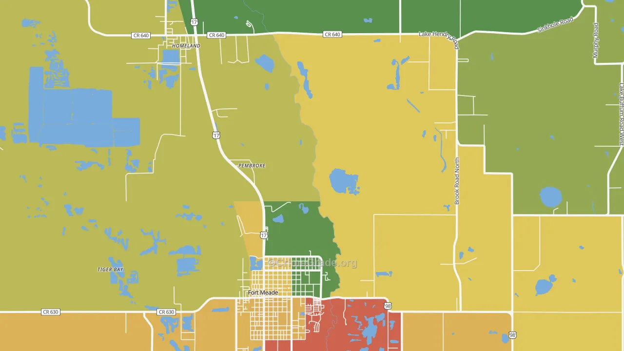 Pembroke, FL Map of Vandalism Rates