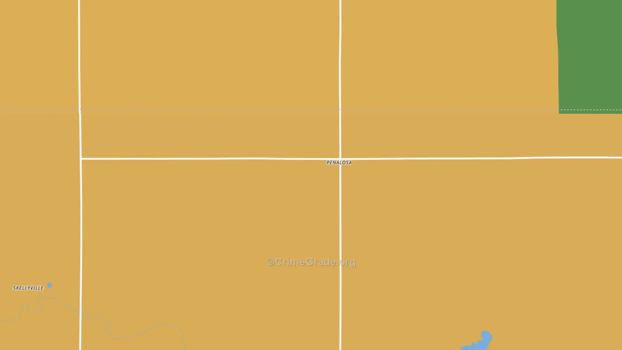 Penalosa, KS Map of Vandalism Rates