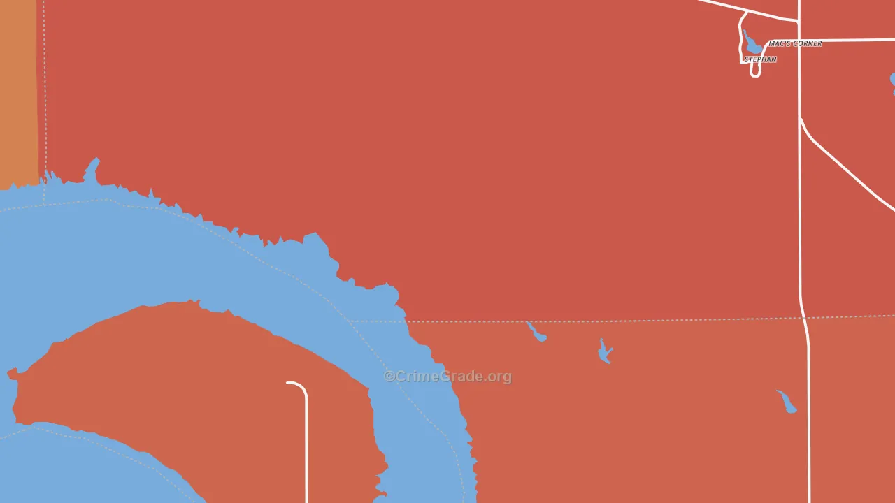 Peno, SD Map of Vandalism Rates