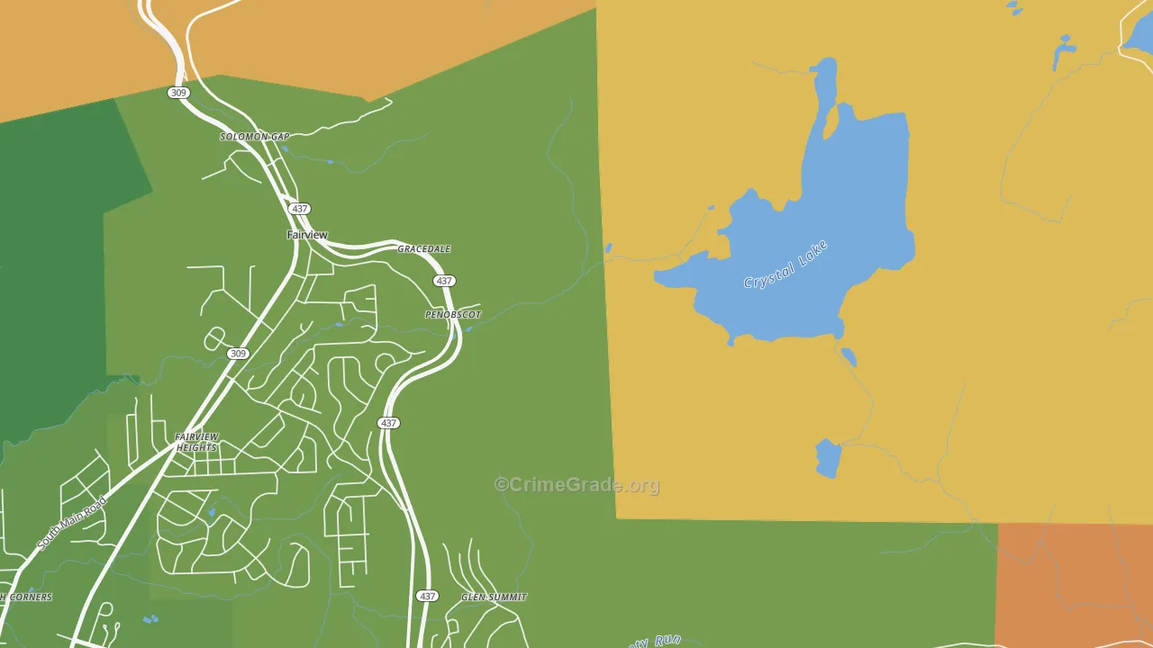 Penobscot, PA Map of Vandalism Rates