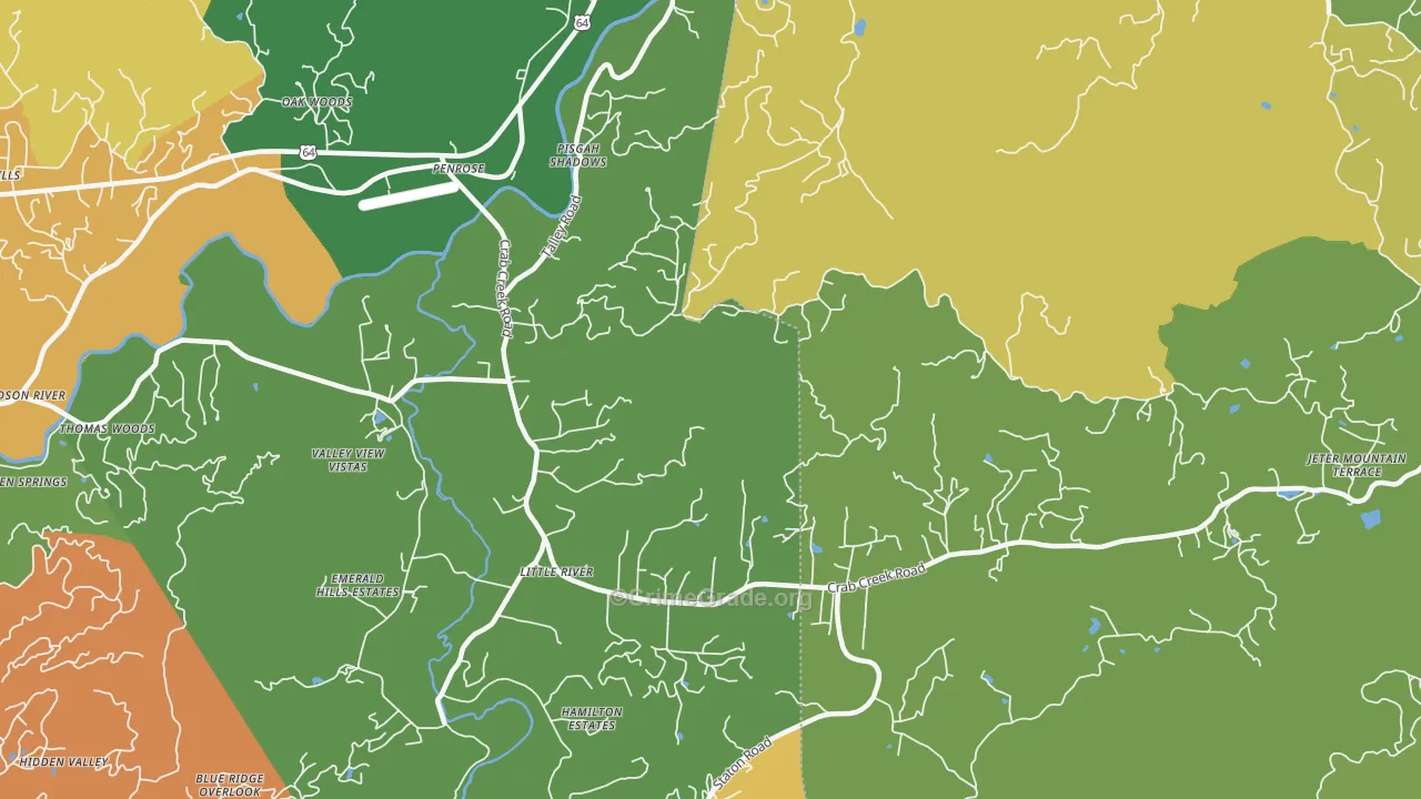 Penrose, NC Map of Vandalism Rates