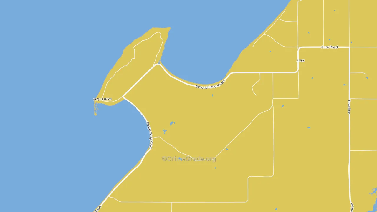 Pequaming, MI Map of Vandalism Rates