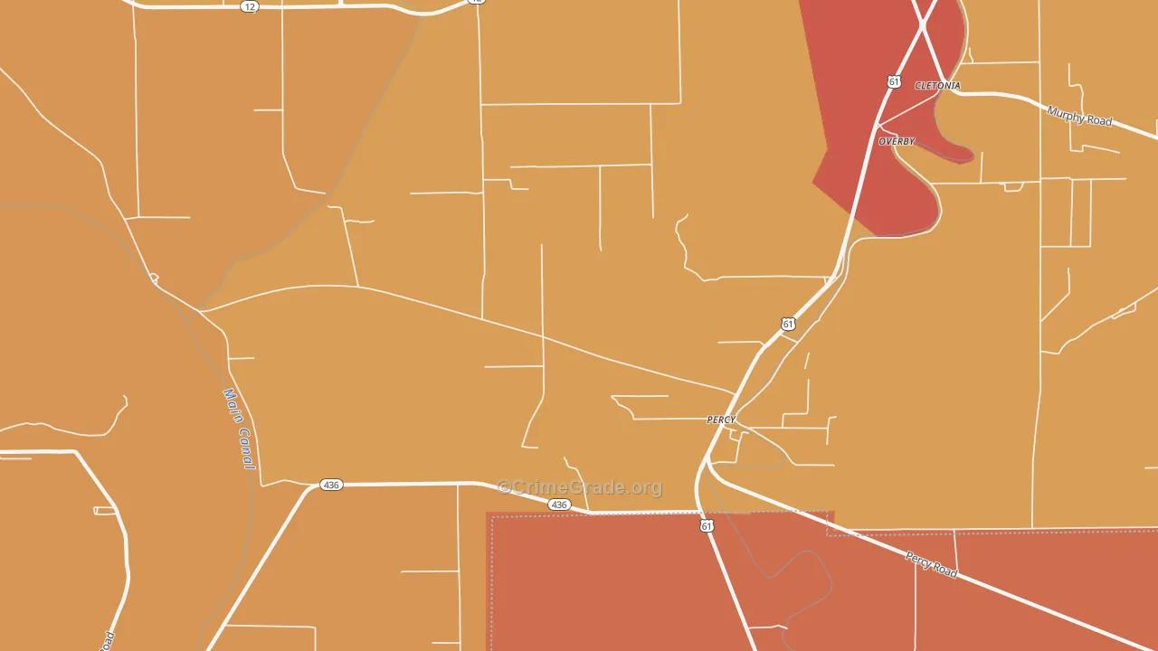 Percy, MS Map of Vandalism Rates