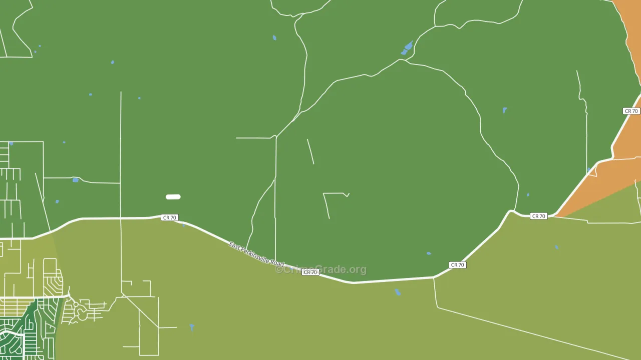 Perkinsville, AZ Map of Vandalism Rates