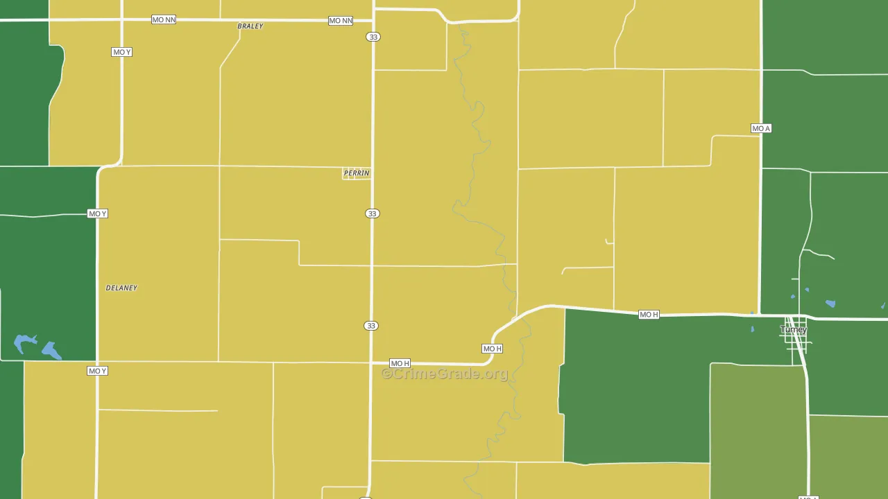 Perrin, MO Map of Vandalism Rates