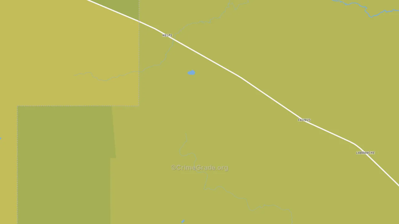 Perronville, MI Map of Vandalism Rates