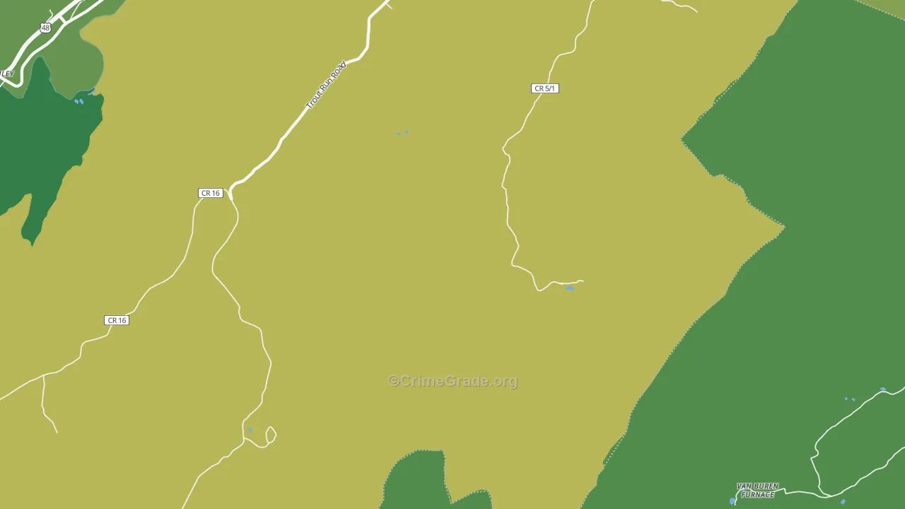 Perry, WV Map of Vandalism Rates