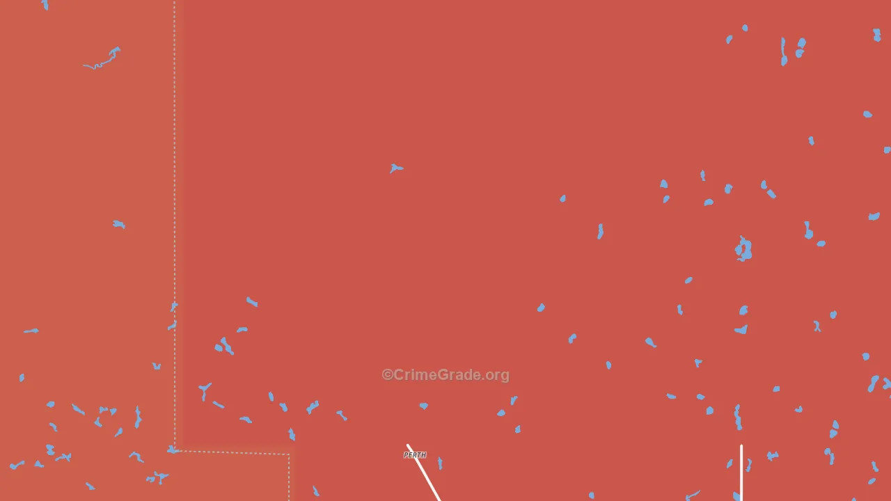 Perth, ND Map of Vandalism Rates