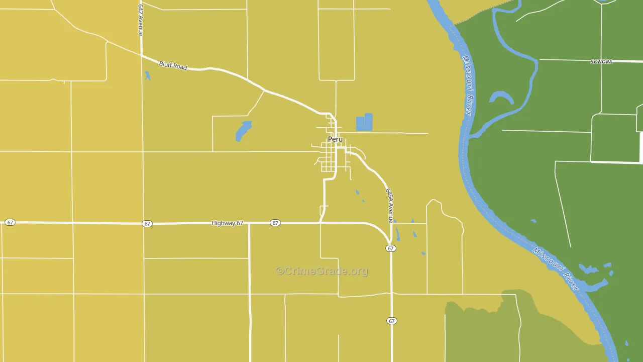 Peru, NE Map of Vandalism Rates
