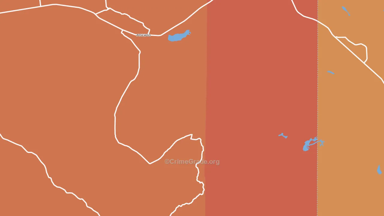 Pescado, NM Map of Vandalism Rates