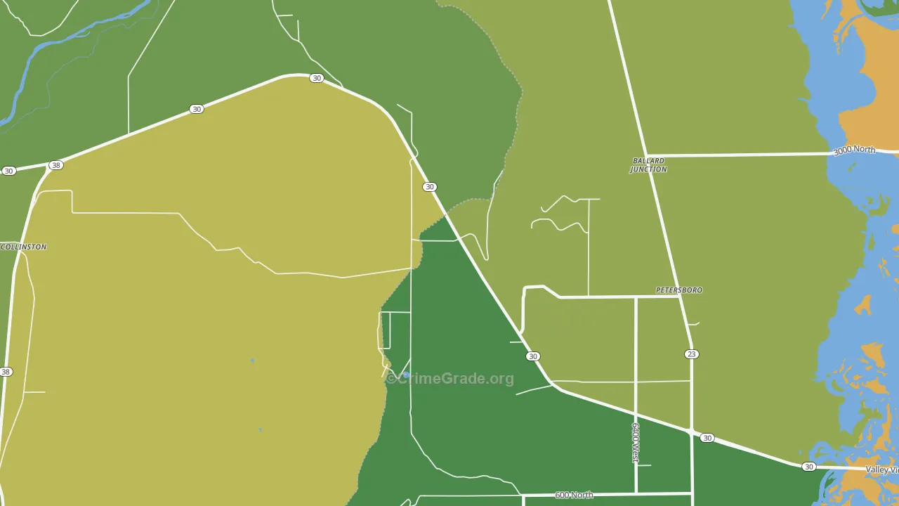 Peter, UT Map of Vandalism Rates