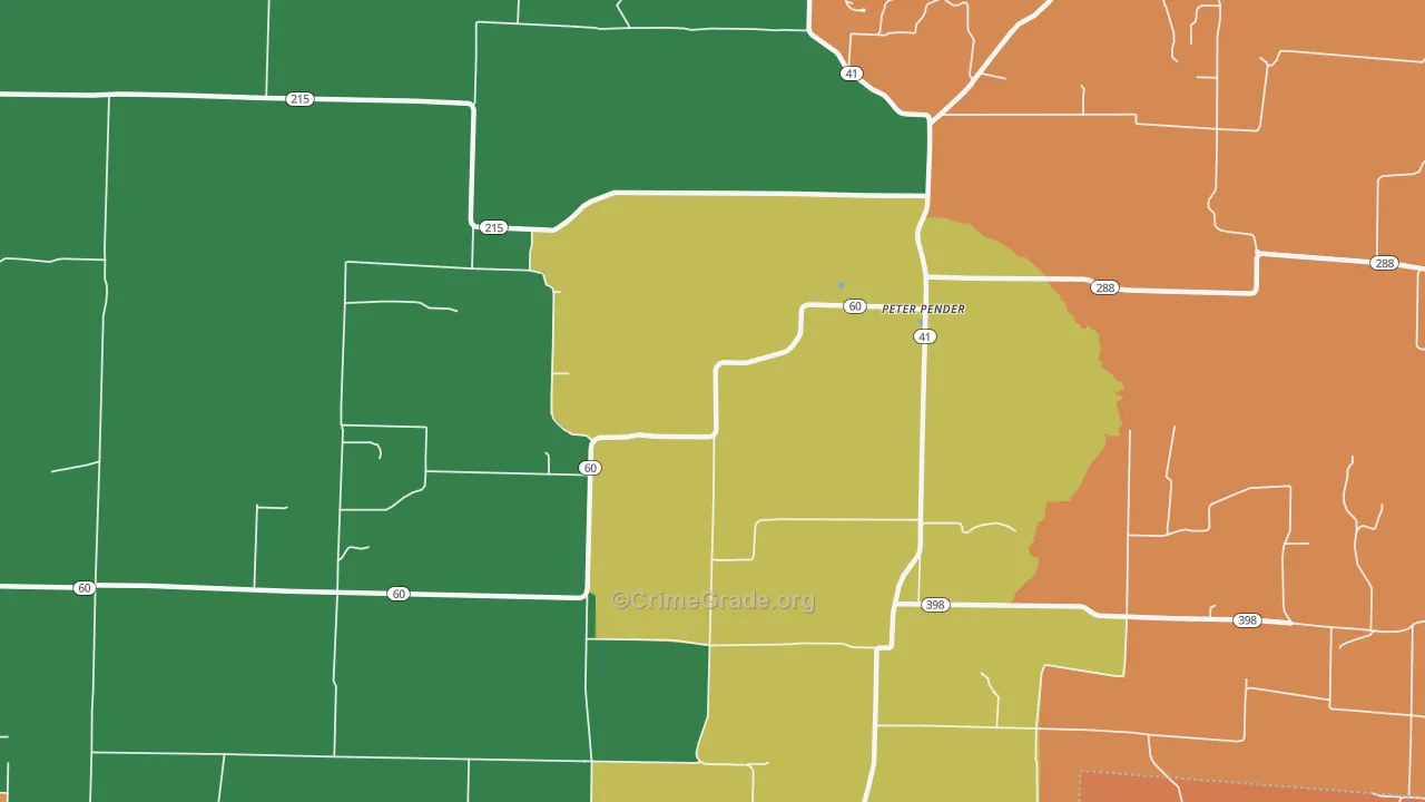 Peterpender, AR Map of Vandalism Rates
