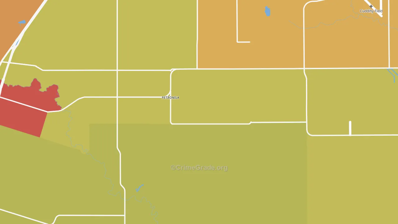Petronila, TX Map of Vandalism Rates
