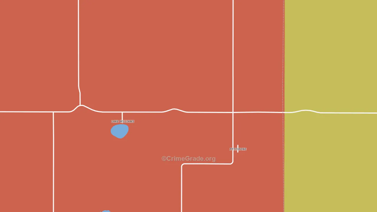 Pettibone, ND Map of Vandalism Rates