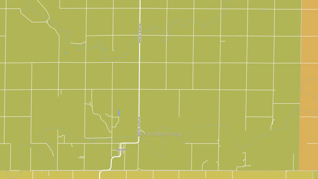 Pfeifer, KS Map of Vandalism Rates
