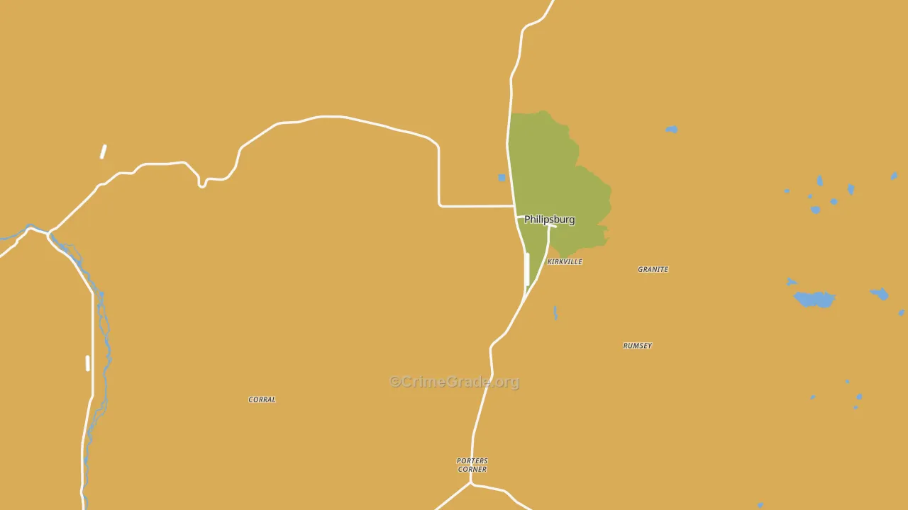Philipsburg, MT Map of Vandalism Rates