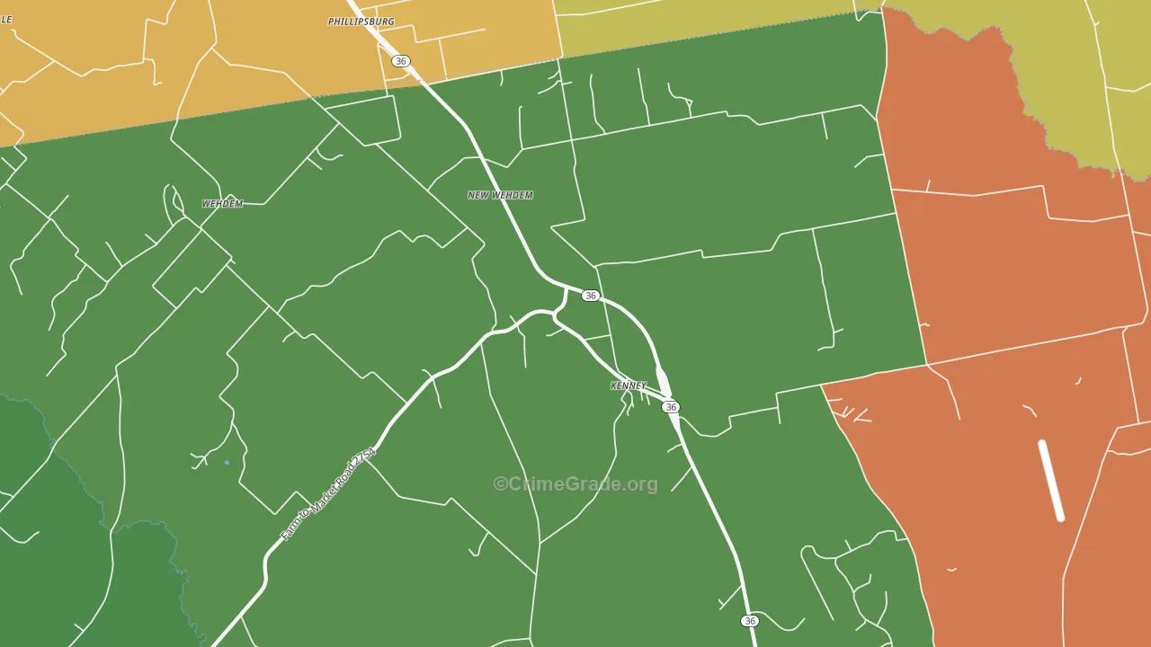 Phillipsburg, TX Map of Vandalism Rates